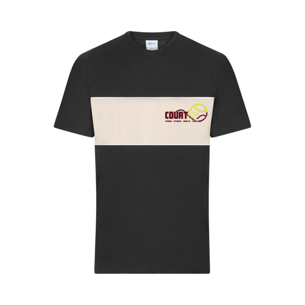 Brustdruck schwarz - T-Shirt colour-block UNISEX Miniaturansicht