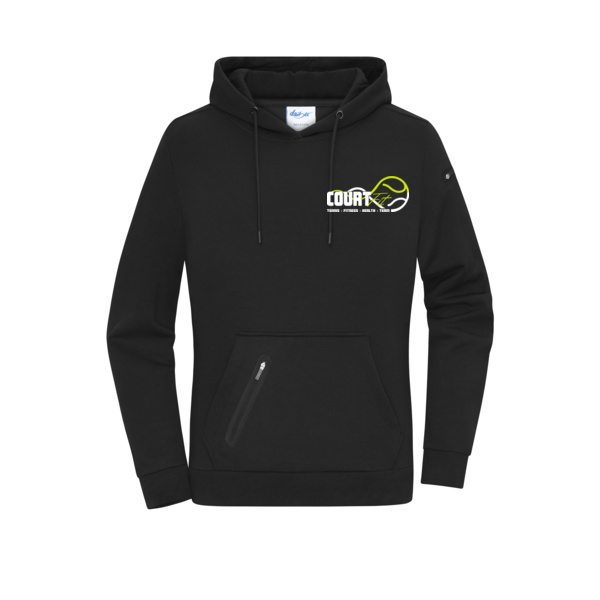 Brustdruck weiß - Ladies' Hoody Interlock Miniaturansicht