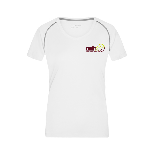 Brustdruck schwarz - Ladies' Sports T-Shirt Miniaturansicht