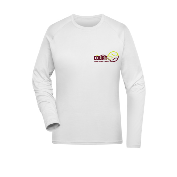 Brustdruck schwarz - Ladies' Sports Shirt Long-Sleeved Miniaturansicht