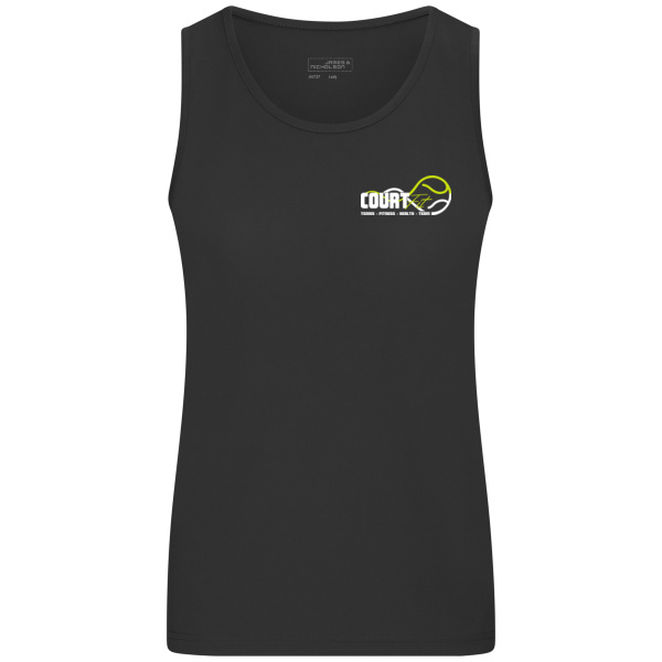 Brustdruck weiß - Ladies' Active Tanktop Miniaturansicht