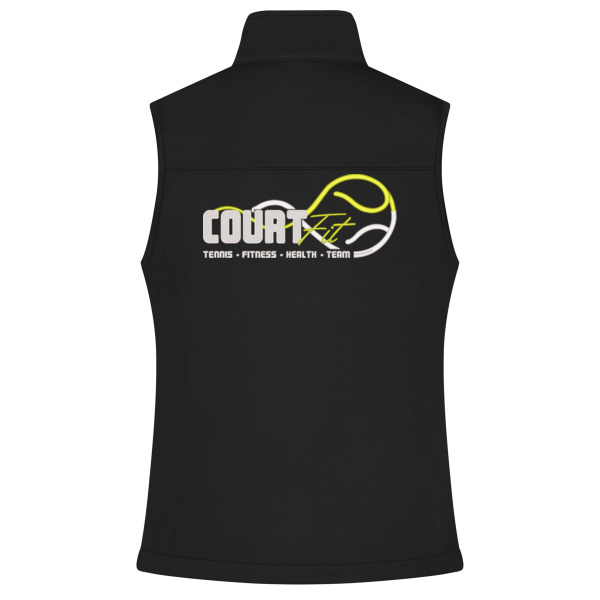 Rückenstick weiß - Ladies' Softshell Vest Miniaturansicht