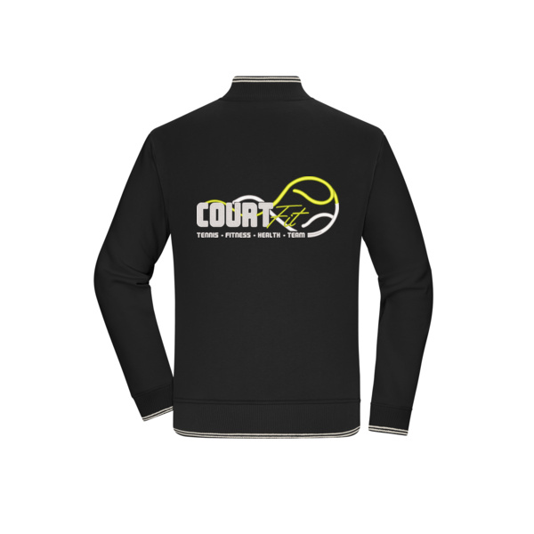 Rückenstick weiß - College-Jacket UNISEX Miniaturansicht