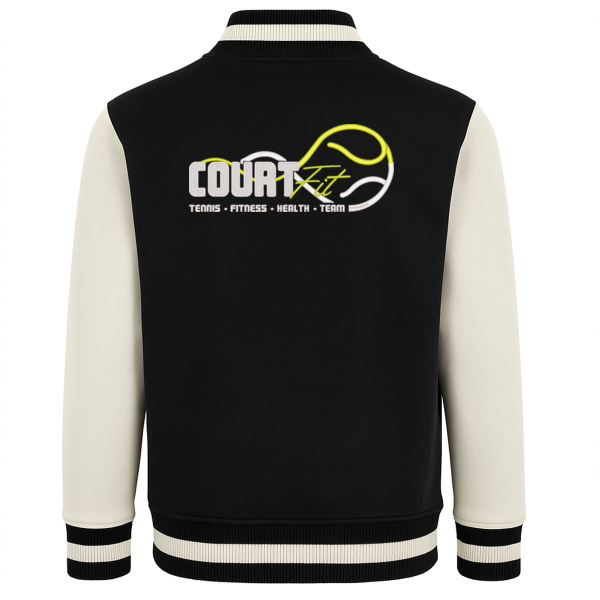 Rückenstick weiß - Men´s Premium College Jacket Miniaturansicht